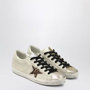 Golden Goose Light beige/animalier Super-Star sneaker