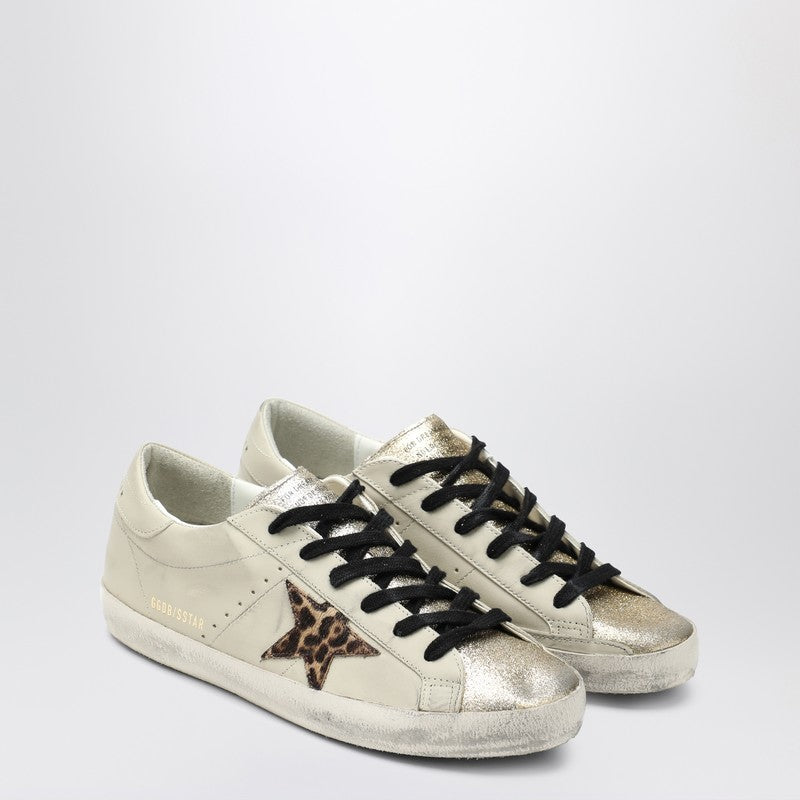 Golden Goose Light beige/animalier Super-Star sneaker