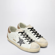 Golden Goose Super-Star sneaker in white silver gold leather