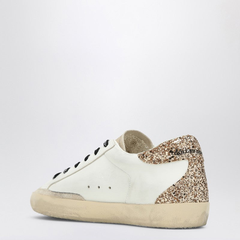 Golden Goose Super-Star sneaker in white silver gold leather