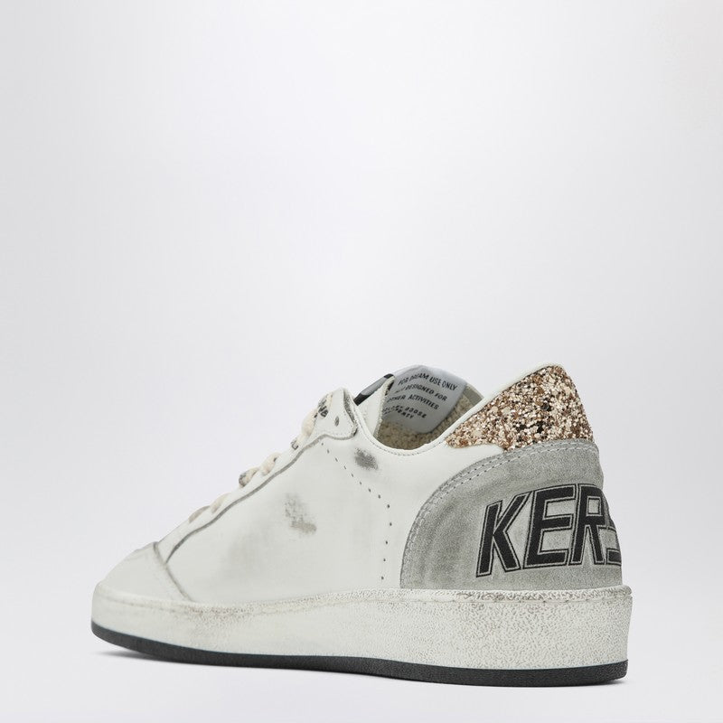 Golden Goose Sneakers Ball Star withe/ black with glitter