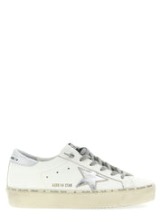 Golden Goose Hi-Star Sneakers — Silver Leather | Aumifour