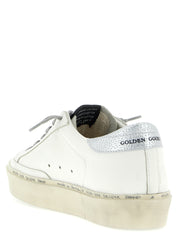 Golden Goose Hi-Star Sneakers — Silver Leather | Aumifour