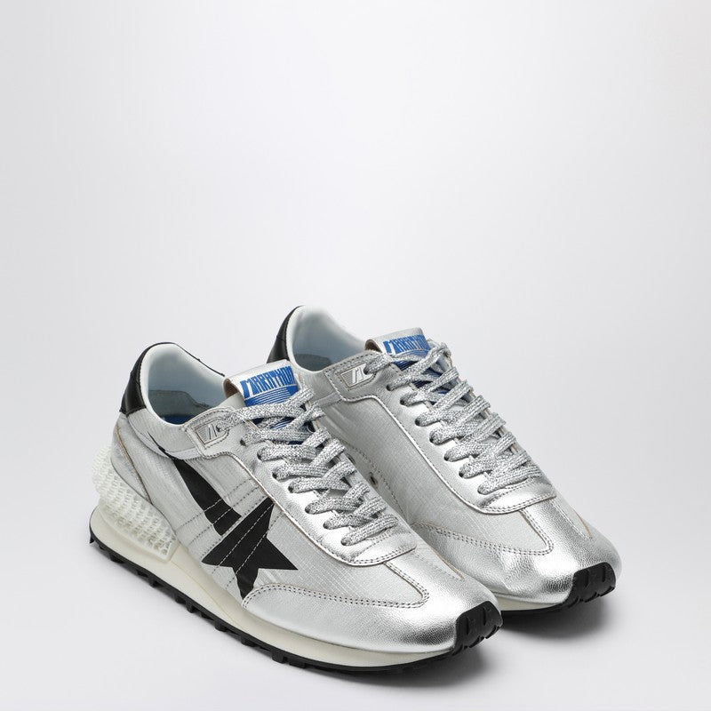 Golden Goose Sneaker Marathon in nylon ripstop silver