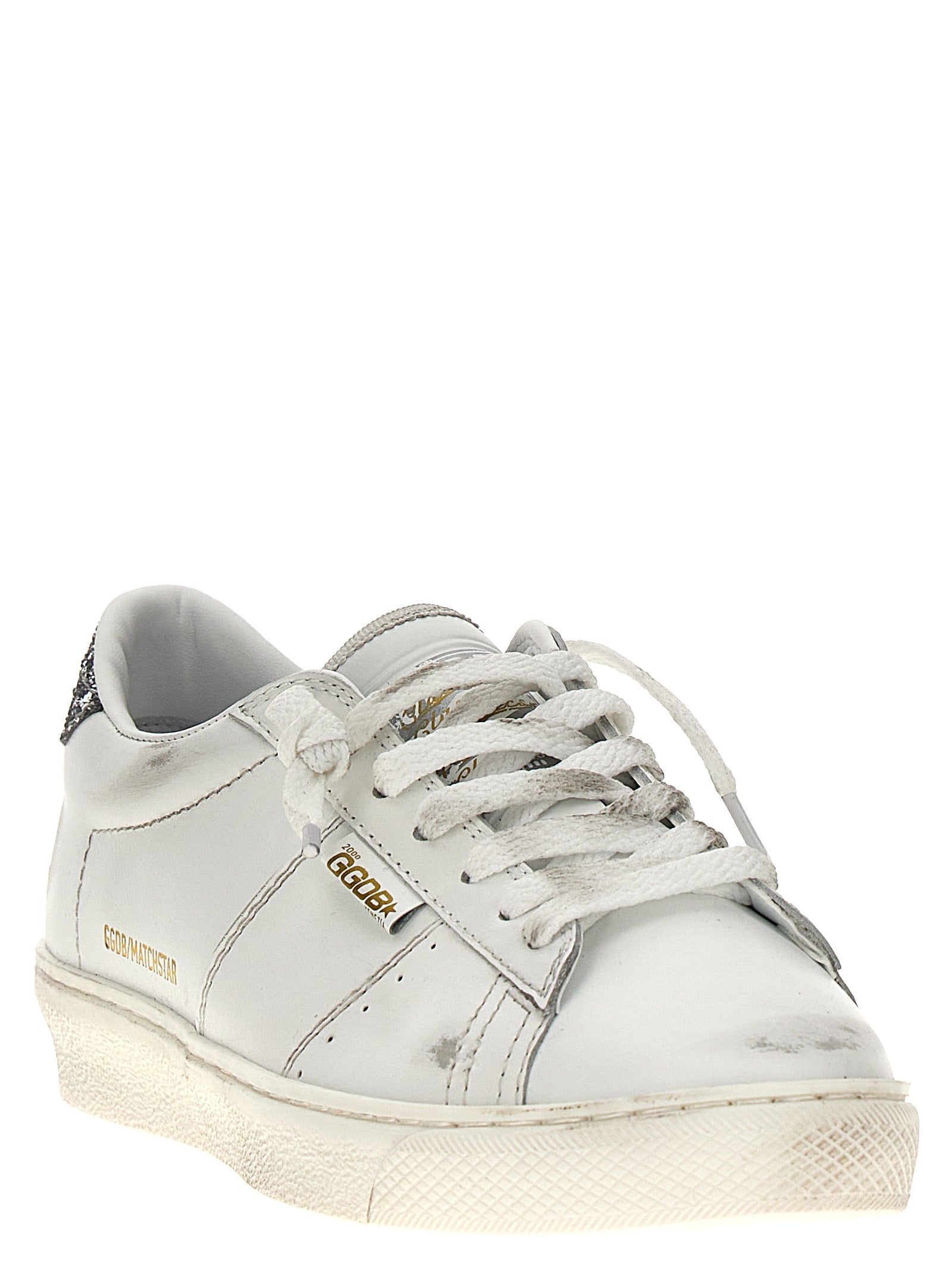 Golden Goose Matchstar Sneakers — Silver Leather Women’s