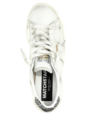 Golden Goose Matchstar Sneakers — Silver Leather Women’s