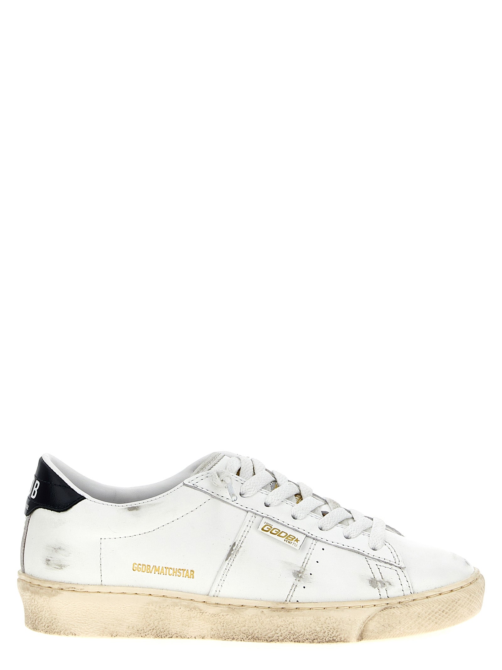 Golden Goose Matchstar Sneakers for Women — Blue Leather