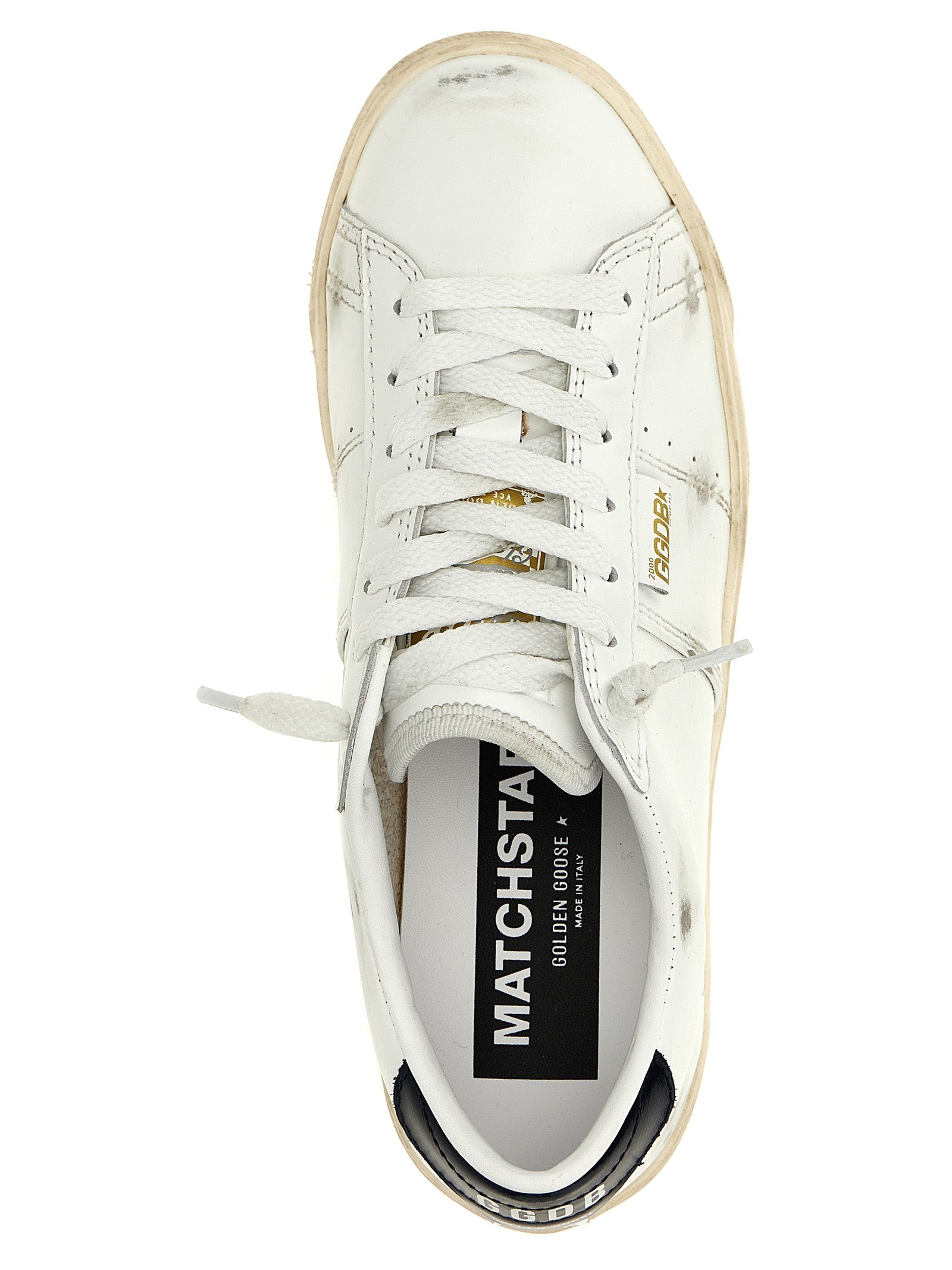 Golden Goose Matchstar Sneakers for Women — Blue Leather