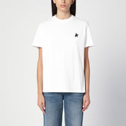 Camiseta blanca de cuello redondo Golden Goose Star