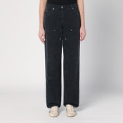 Golden Goose Wide black trousers in denim