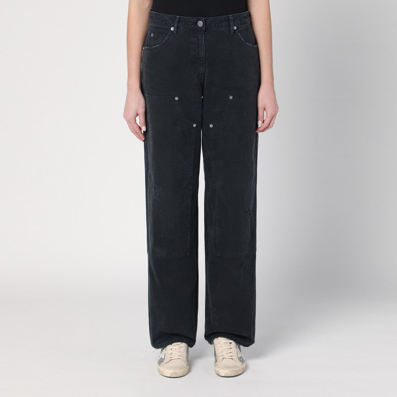 Golden Goose Wide black trousers in denim