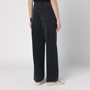 Golden Goose Wide black trousers in denim