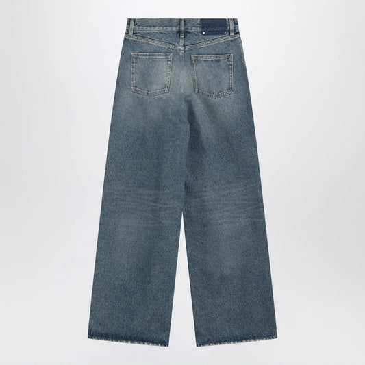 Golden Goose Blue washed wide-leg jeans
