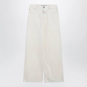 Golden Goose White wide-leg denim trousers