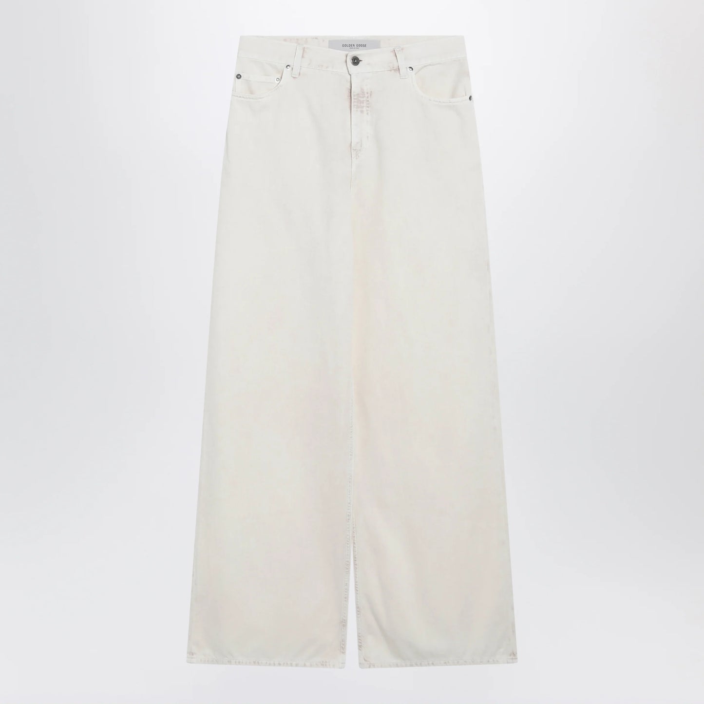 Golden Goose White wide-leg denim trousers