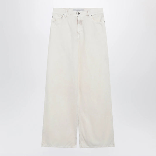 Golden Goose White wide-leg denim trousers