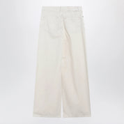 Golden Goose White wide-leg denim trousers