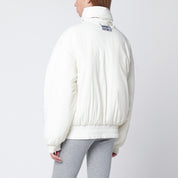 Chaqueta de nailon con cremallera blanca Golden Goose