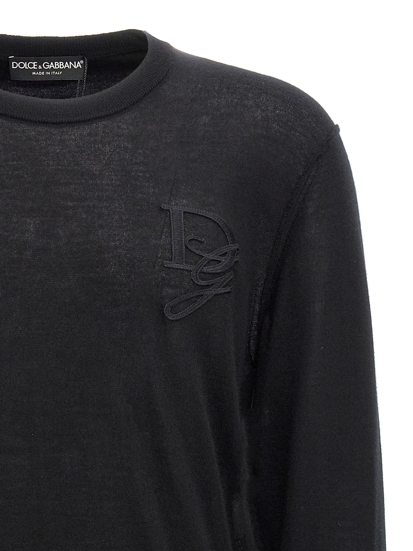 Dolce & Gabbana Cashmere Logo Sweater — Knitwear