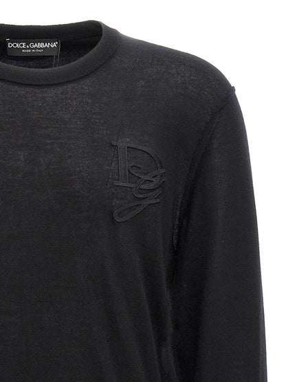 Dolce & Gabbana Cashmere Logo Sweater — Knitwear