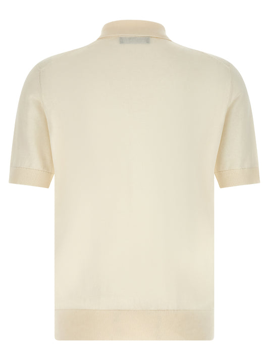 Dolce & Gabbana Dg Patch Polo Shirt — White Men’s Shirt