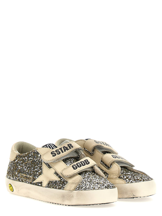 Golden Goose Sneakers — Old School Silver Leather