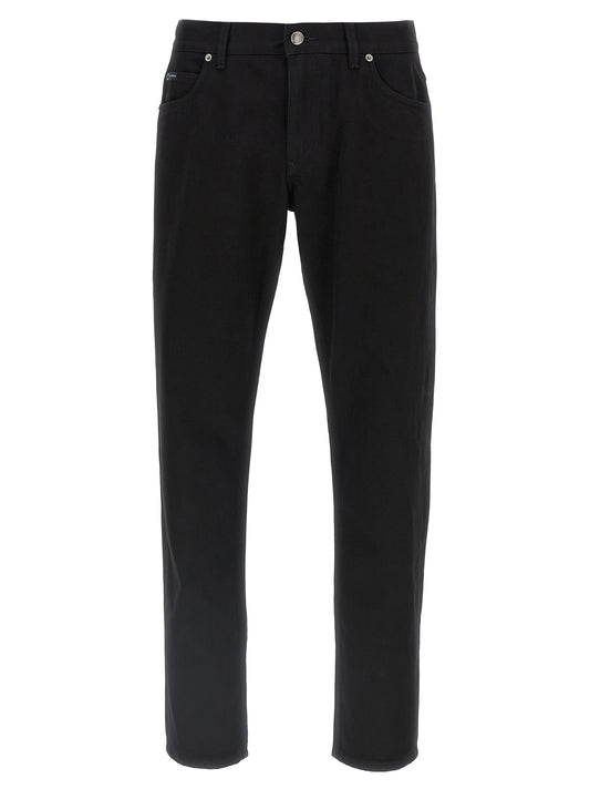 Dolce & Gabbana Mercury Trousers — Black Cotton Denim