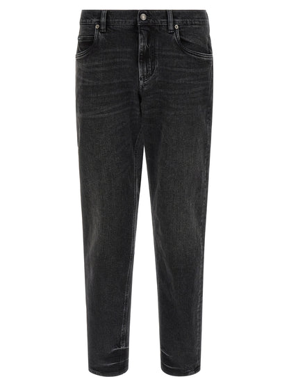 Dolce & Gabbana Jeans Patch DG — Men's Straight Jeans