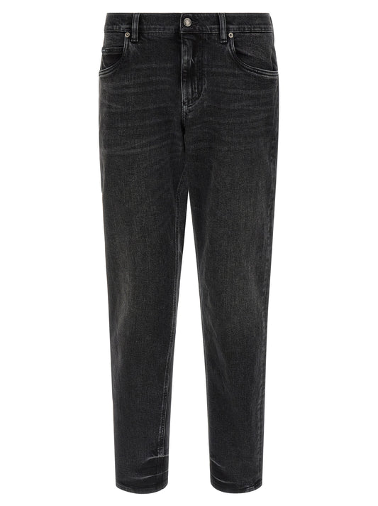 Dolce & Gabbana Jeans Patch DG — Men's Straight Jeans