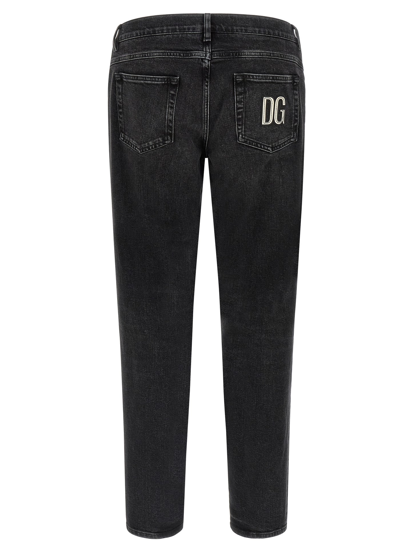 Dolce & Gabbana Jeans Patch DG — Men's Straight Jeans
