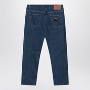Dolce & Gabbana Blue Denim Jeans with Logo Tag