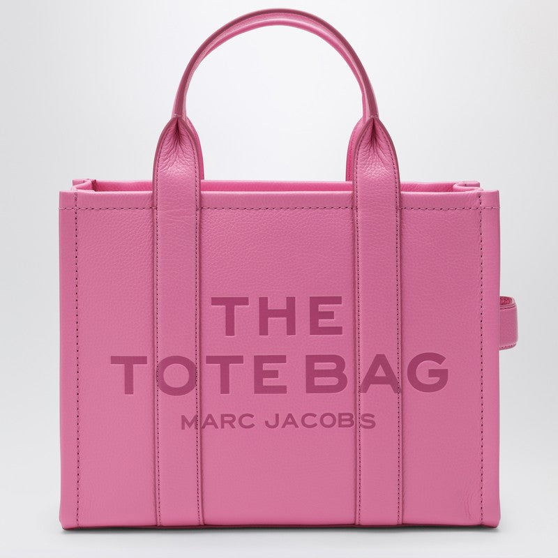 Bolso tote mediano Marc Jacobs en piel rosa flúor
