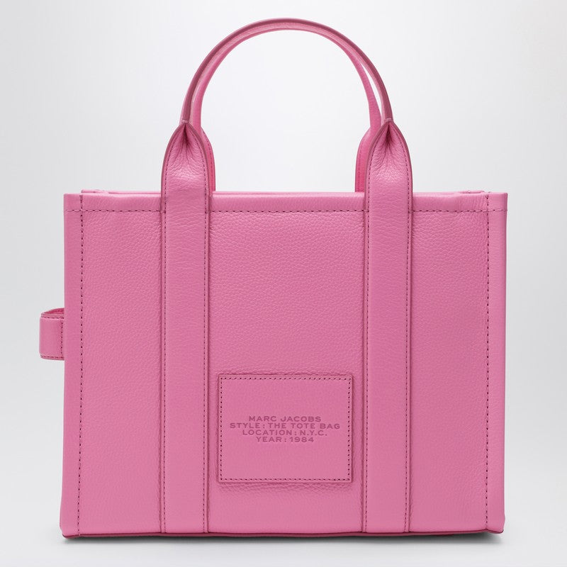 Bolso tote mediano Marc Jacobs en piel rosa flúor