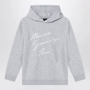 Givenchy Grey hoodie with embroidered logo