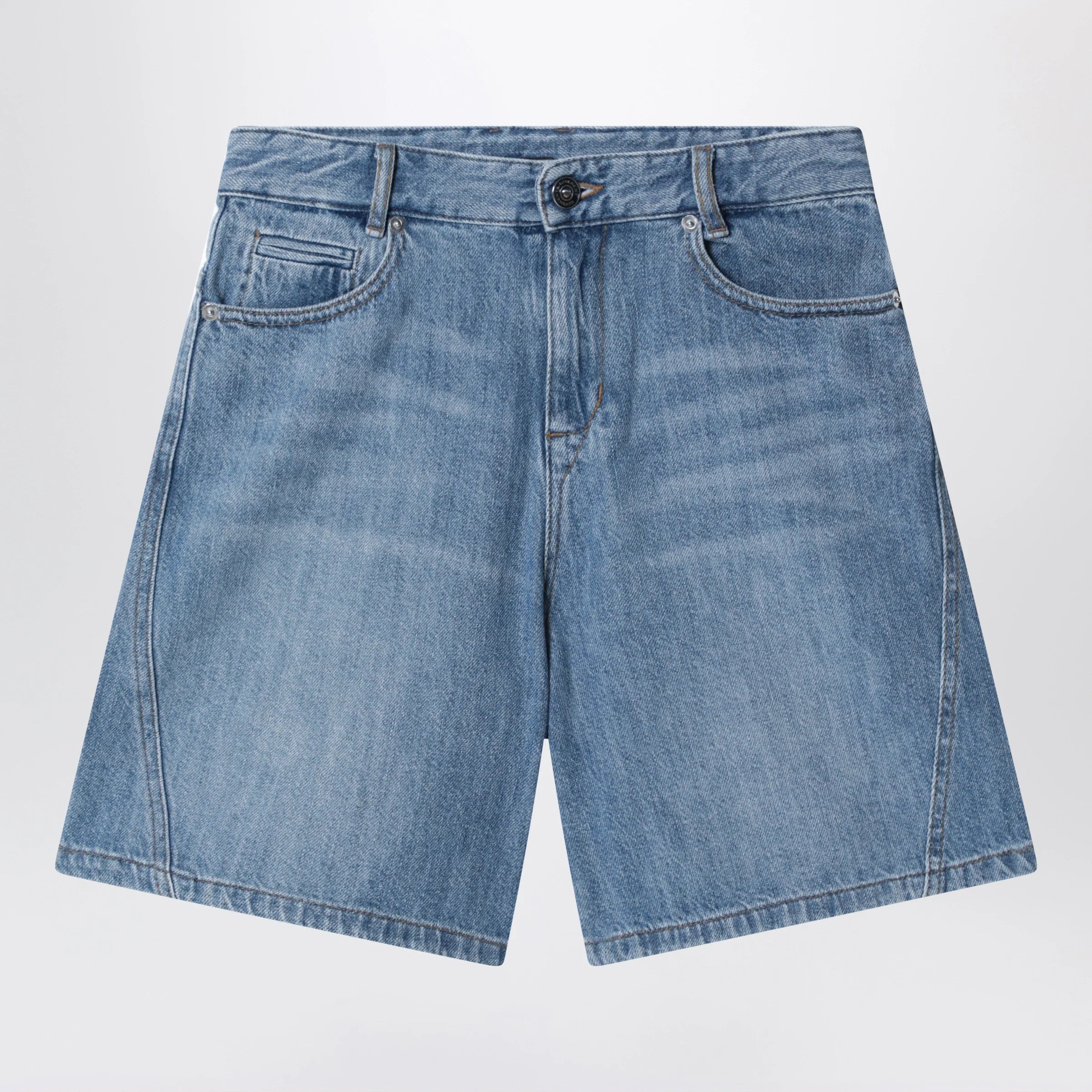 Givenchy Blue shorts with logo embroidery