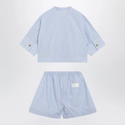 Givenchy Light blue cotton two-piece set