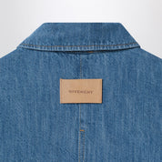 Givenchy Blue denim shirt with logo embroidery