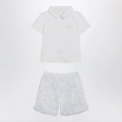 Givenchy White/light blue cotton two-piece set