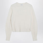 Max Mara Ivory sweater in stretch cashmere knit