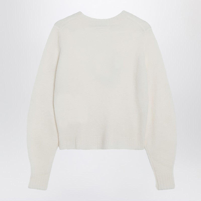 Max Mara Ivory sweater in stretch cashmere knit
