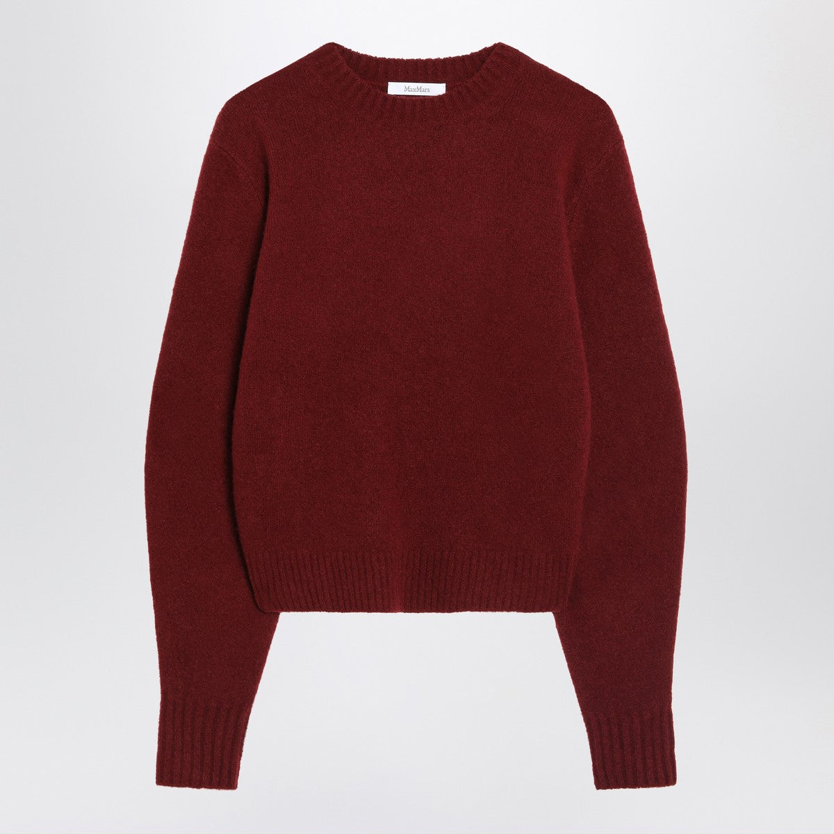 Max Mara Raspberry sweater in stretch cashmere knit