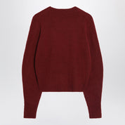 Max Mara Raspberry sweater in stretch cashmere knit