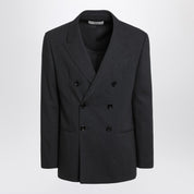 Ami Paris Anthracite grey double-breasted wool jacket