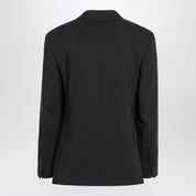 Ami Paris Anthracite grey double-breasted wool jacket