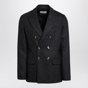 Ami Paris Grey wool double-breasted jacket
