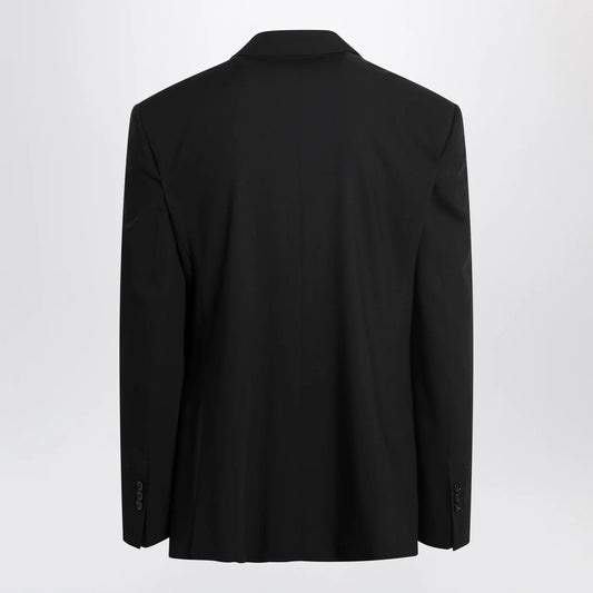 Ami Paris Black single-breasted wool jacket