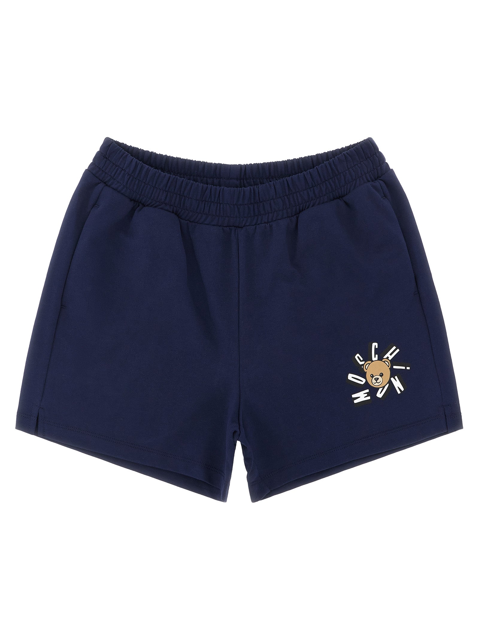 Moschino Kid Teen Teddy Bear Bermuda Shorts (Blue)
