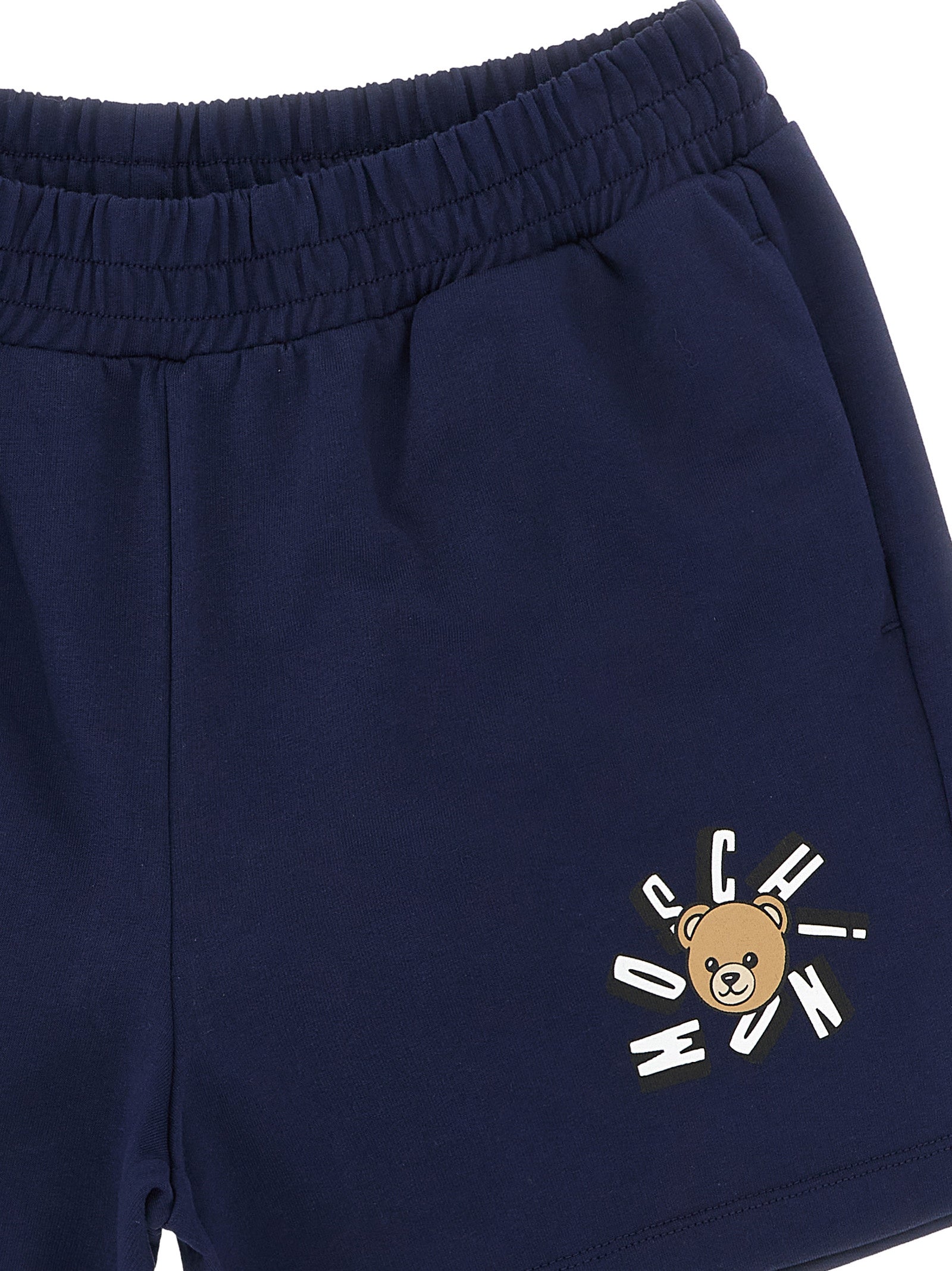 Moschino Kid Teen Teddy Bear Bermuda Shorts (Blue)