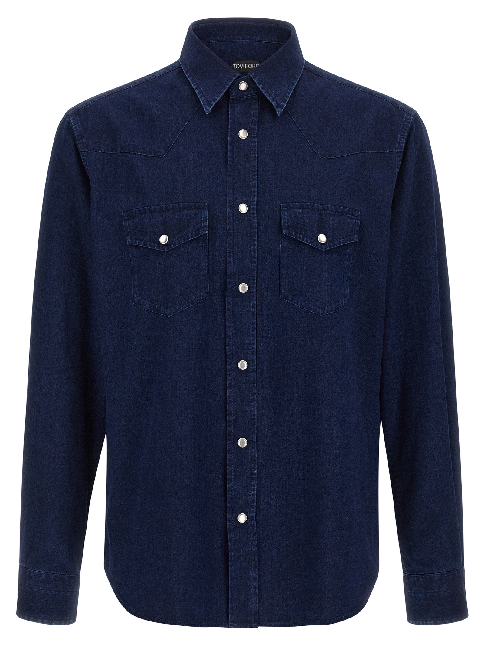 Tom Ford Western Shirt — Slim Fit Cotton Poplin