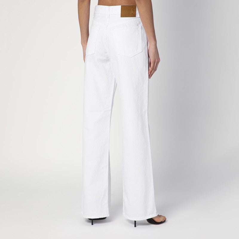 Haikure White Korea jeans in cotton denim